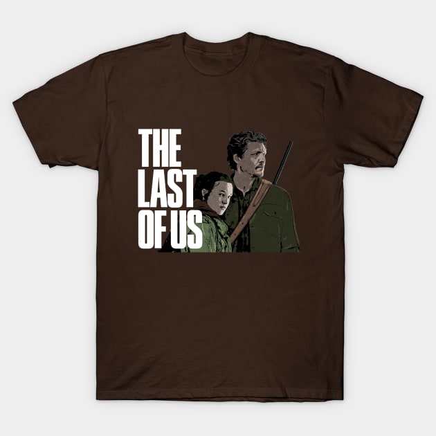 The last of us series Ellie and Joel T-Shirt by Nonesz Workshop